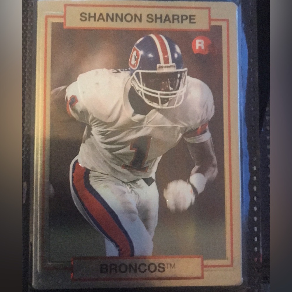 Shannon sharp most expensive rookie card.